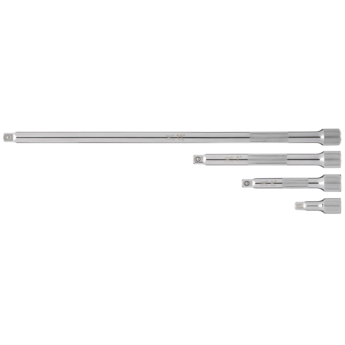 Milwaukee Tool 4pc 1/4&rdquo; Drive Extension Set