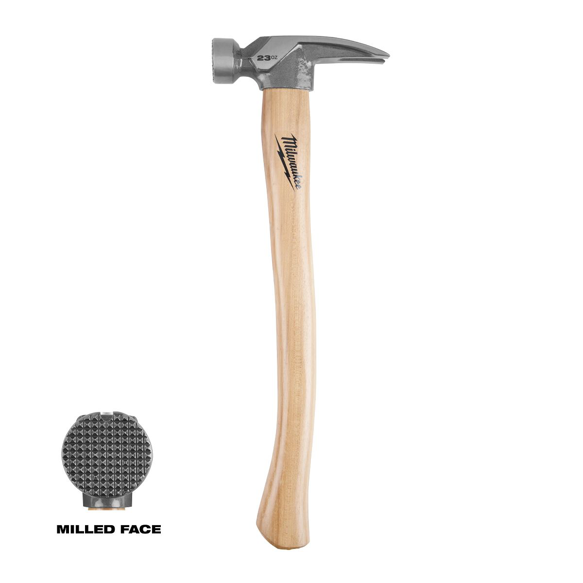 Milwaukee 23oz Milled Hickory Hammer