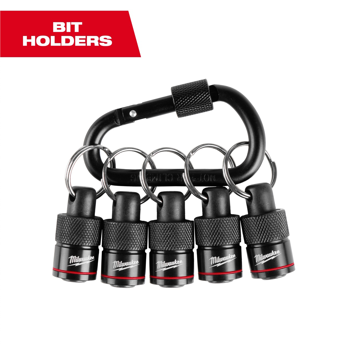 Milwaukee Tool 5 Piece Bit Holder with Carabiner