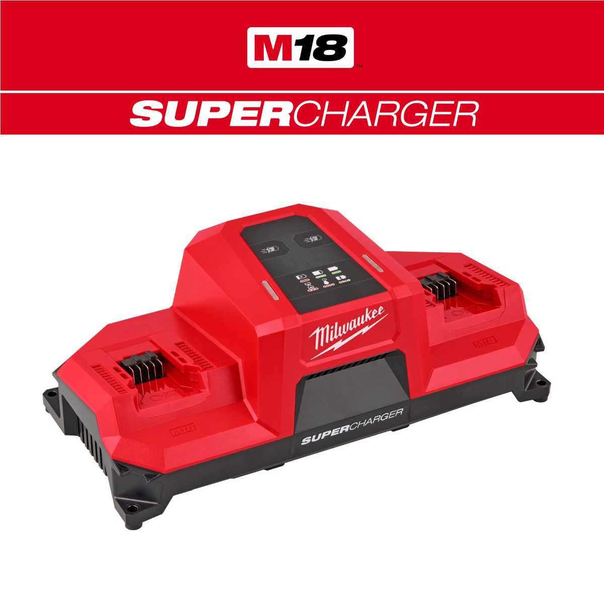 Milwaukee Tool M18 Dual Bay Simultaneous Super Charger w/ 4 Point Mounting