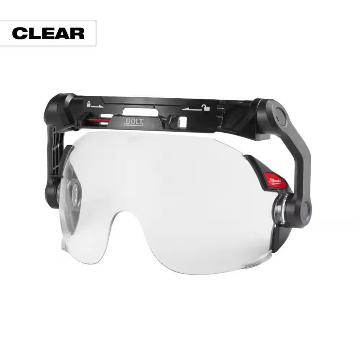Milwaukee Tool BOLT Eye Visor - Clear Dual Coat Lens (Compatible with Milwaukee Safety Helmets)