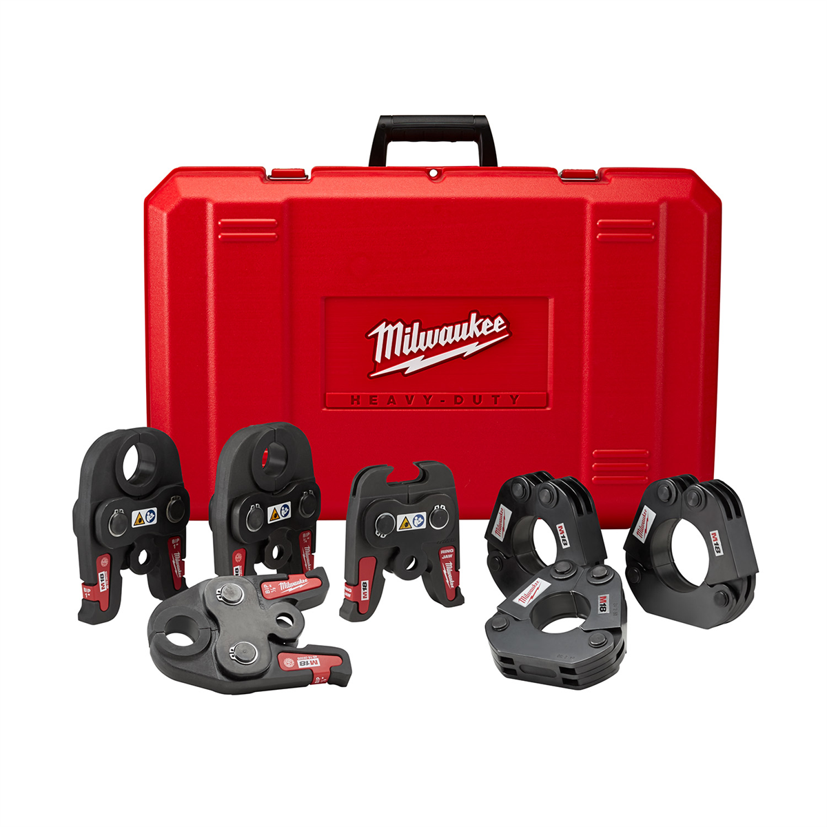 Milwaukee Tool 1/2 Inch - 2 Inch IPS-P Pivoting Press Ring Kit for M18 FORCE LOGIC Press Tools