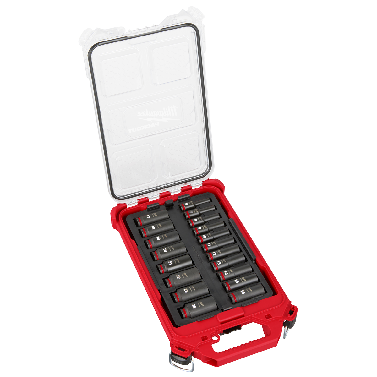 Milwaukee Tool SHOCKWAVE Impact Duty Socket 3/8&rdquo; Dr 19PC MM PACKOUT Set
