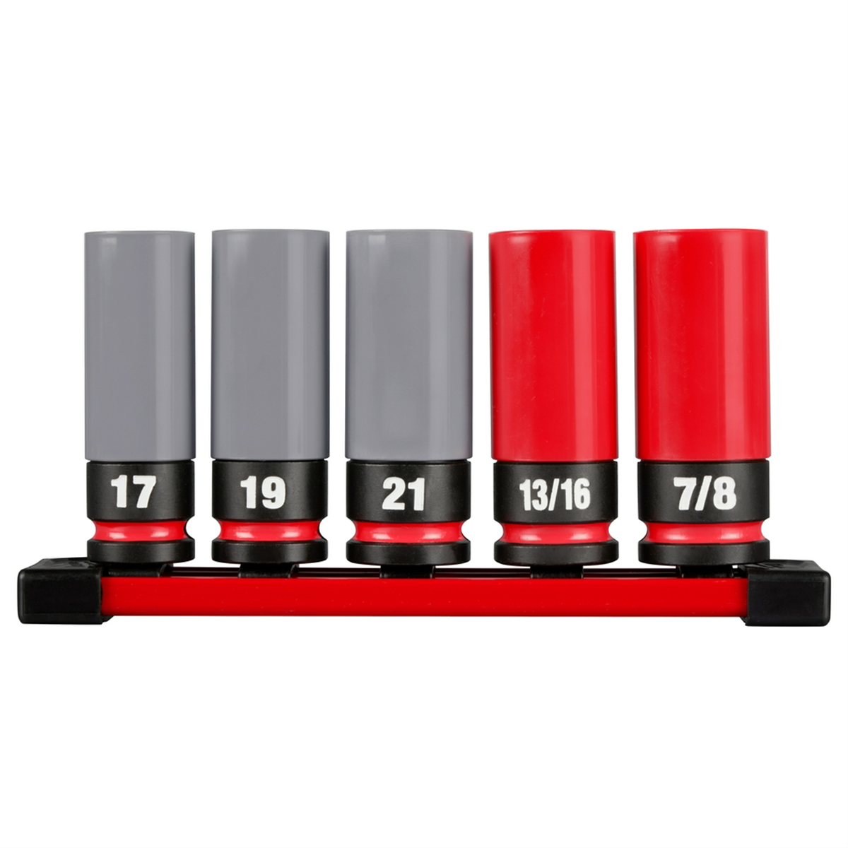 Milwaukee Tool SHOCKWAVE Impact Duty 1/2 Drive SAE & Metric 5PC Lug Nut Wheel Socket Set