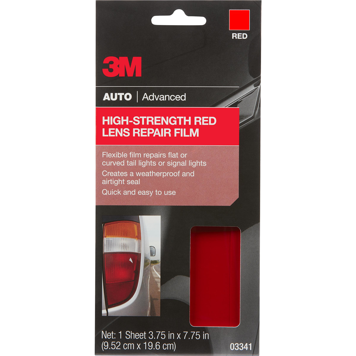 MMM High Strength Lens Repair Film Red, 03341, 3.75 in x 7.75 in, 24 per case