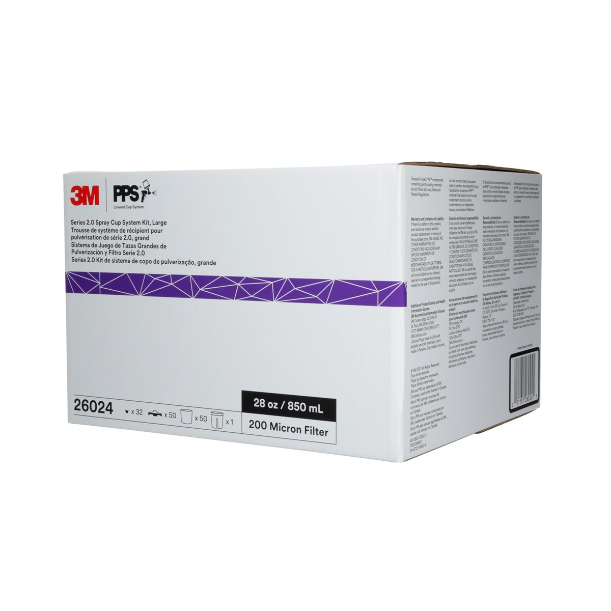 3M PPS 2.0 Spray Cup System Kit Large 28 oz