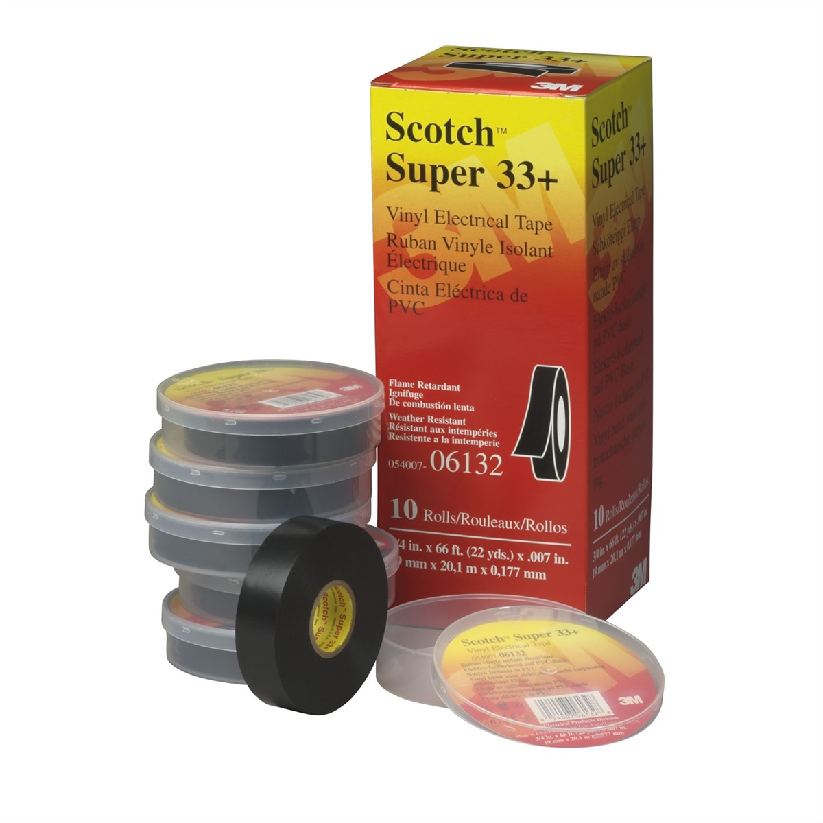 3M ELECTRICAL TAPE VINYL 3/4IN X 52FT