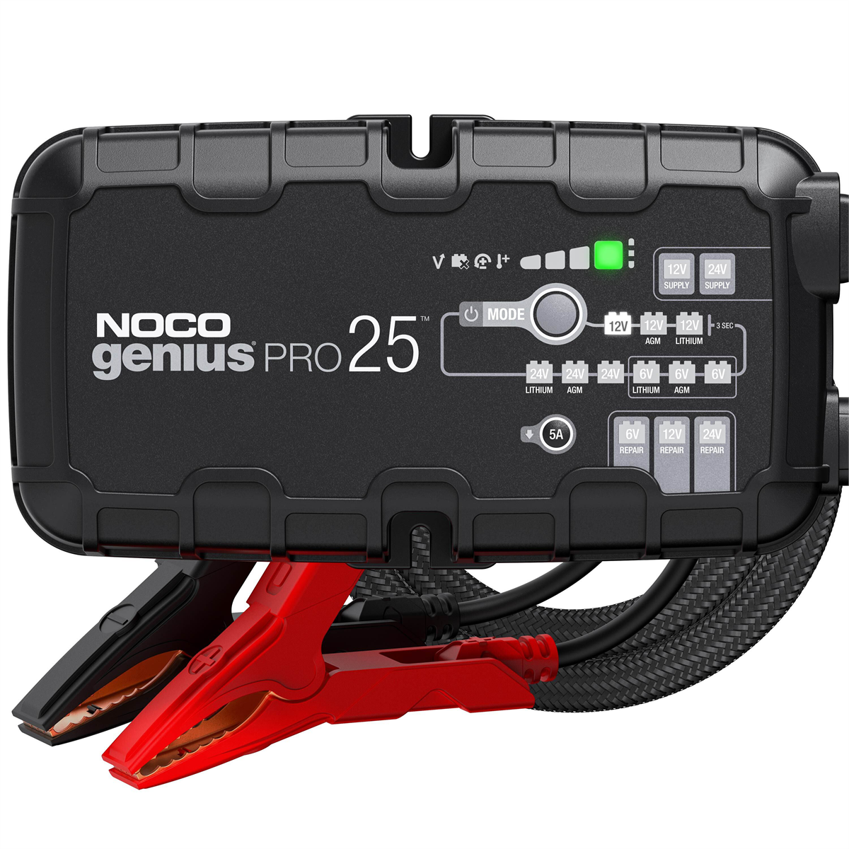 NOCO Company GENIUSPRO25 6V/12V/24V 25-Amp Smart Battery Charger