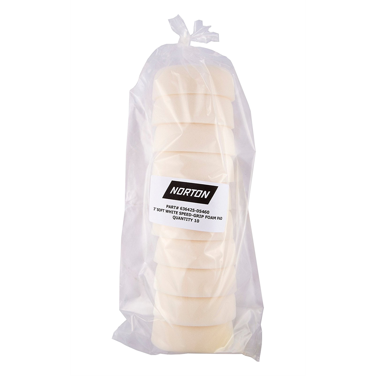Norton Abrasives 3" Speed-Grip White Foam Pad