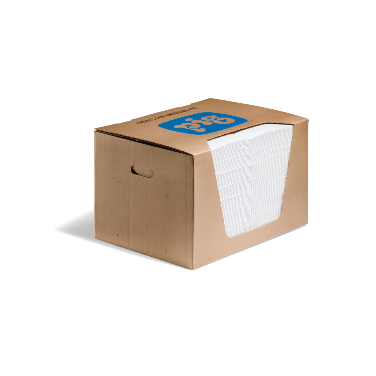 New Pig Heavy-Weight Oil-Only Absorbent Mat Pads in Dispenser Box - 15 x 20 Inch - 100 Pads