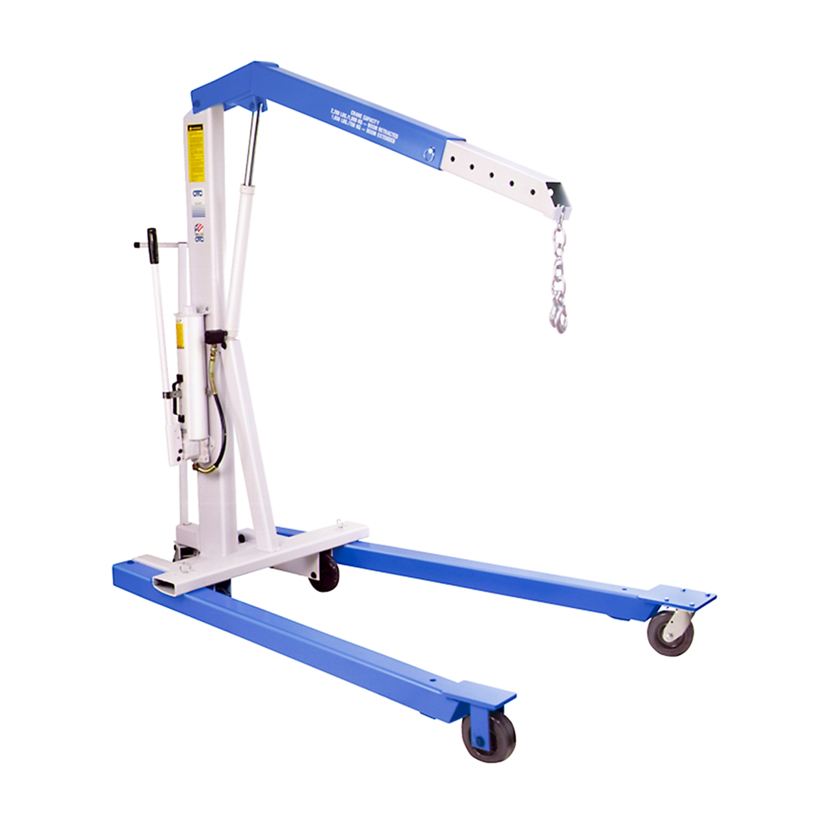OTC 2,200 lb Capacity Mobile Heavy-Duty Floor Crane