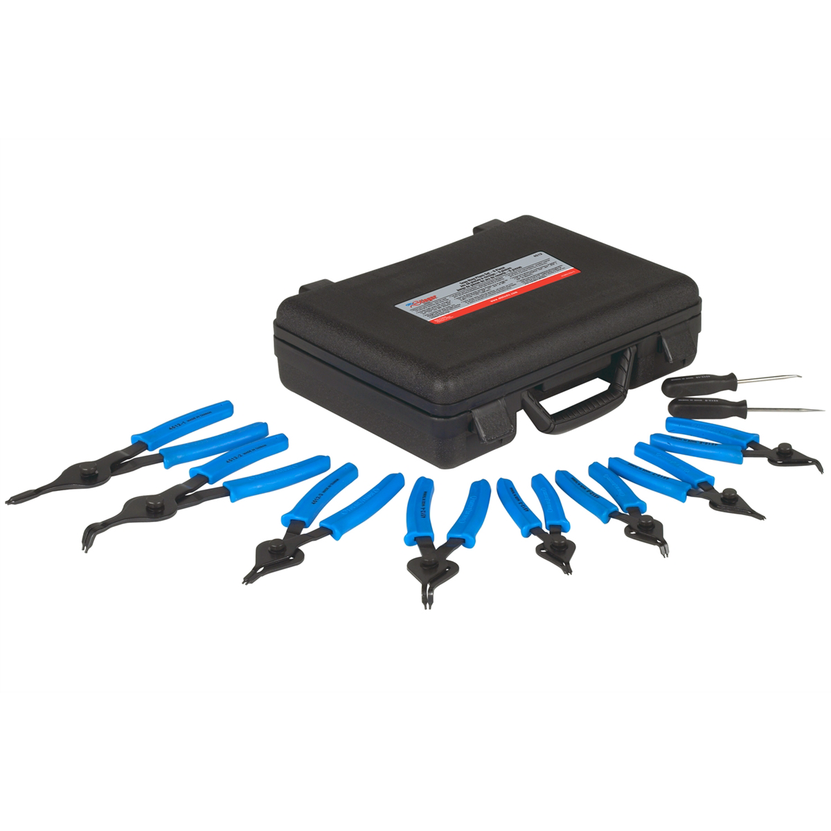 OTC 10 Piece Snap Ring Plier Set - Internal/External