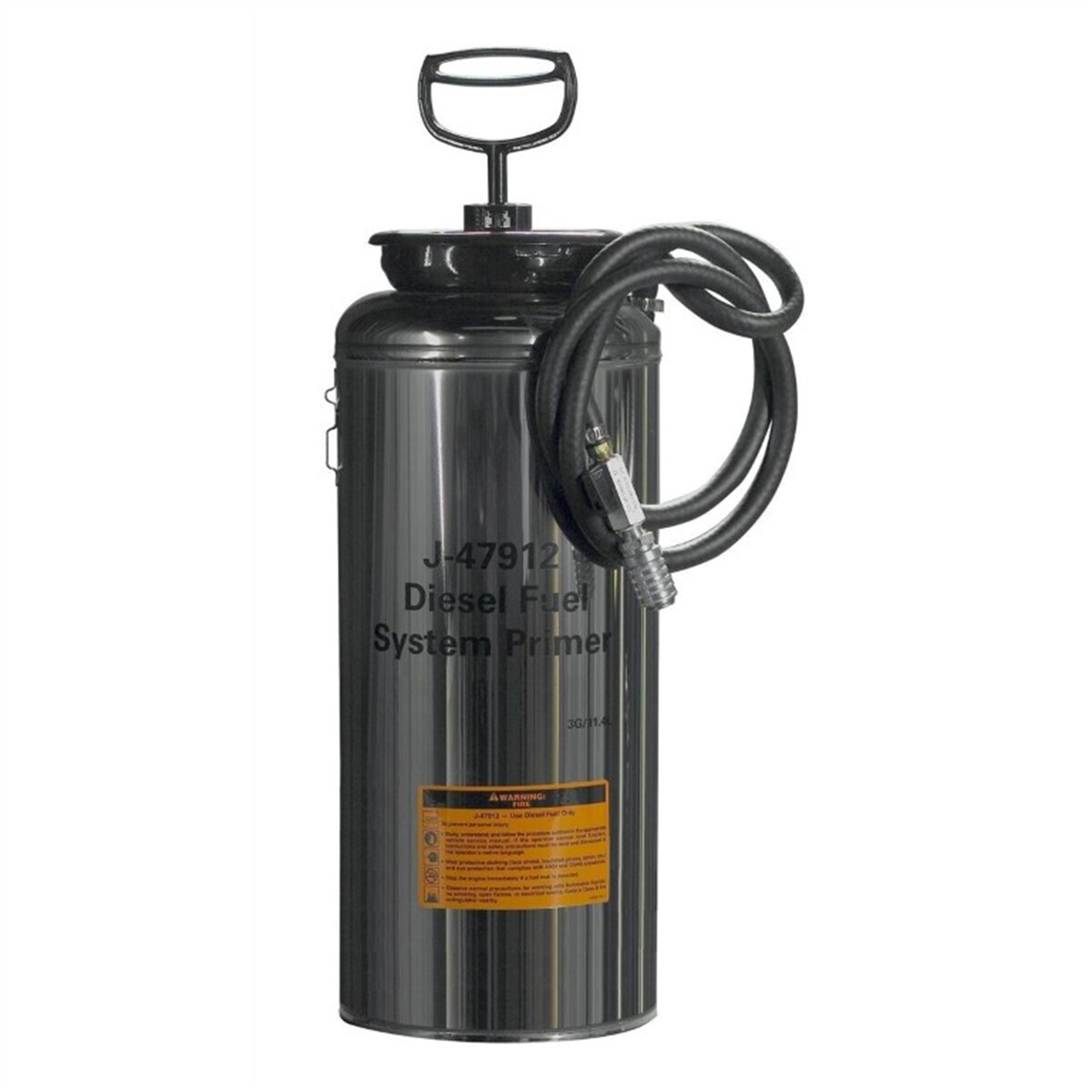 OTC J-47912 - Electric Operated Priming Pump - 3 gal, Stainless Steel, 62 in. Height, 24 in. Length, 24 in. Width