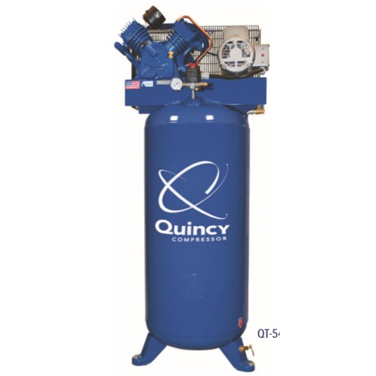 Quincy Compressors 7.5 HP 80 Gallon Two-Stage Vertical 230V 1PH Air Compressor - Model 471CS80VCBM