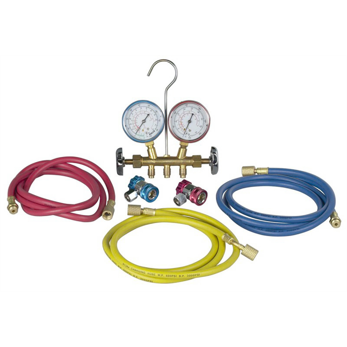 Robinair R134 brass manifold and Hose Set