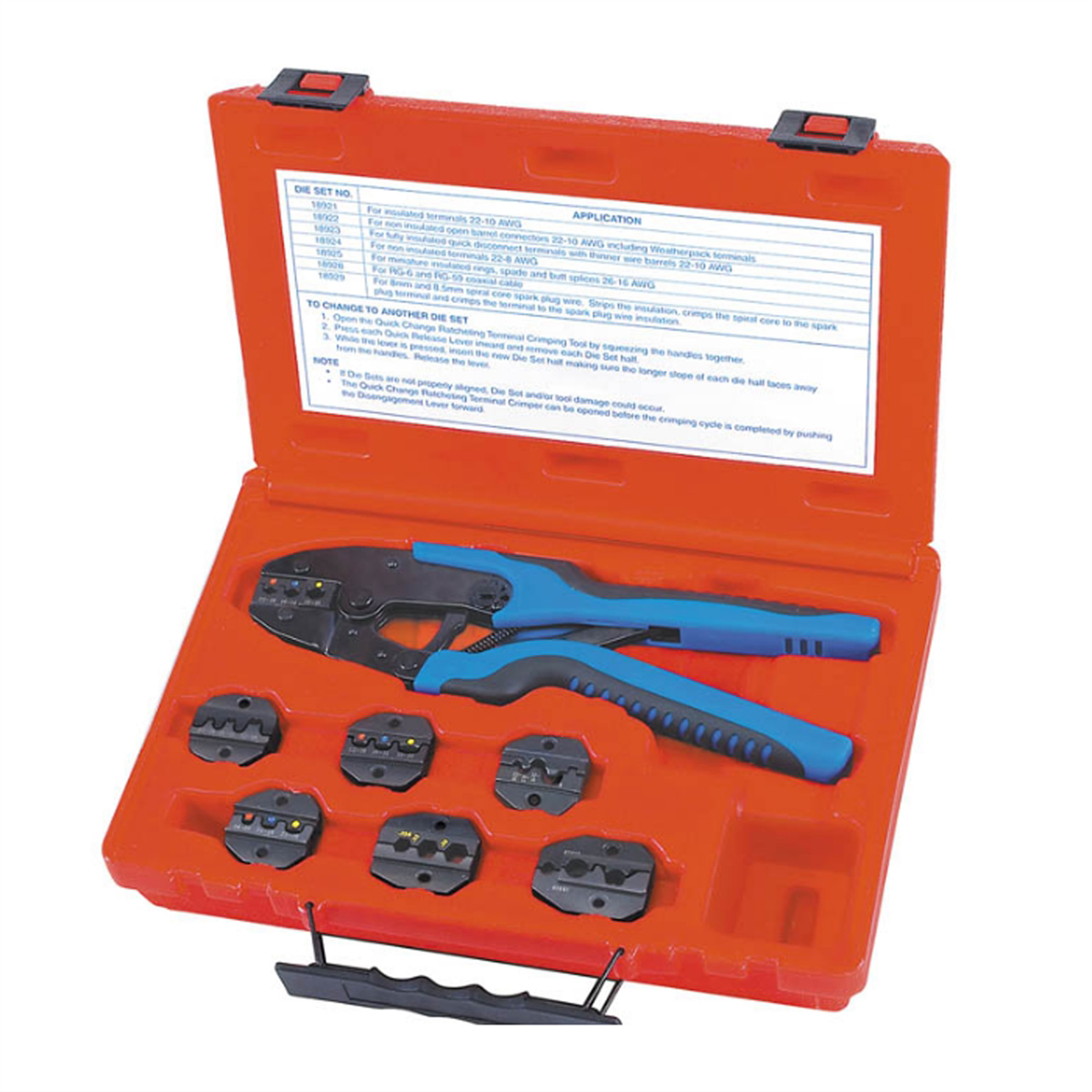 SG Tool Aid QUICK CHANGE RATCHETING TERMINAL CRIMPING KIT