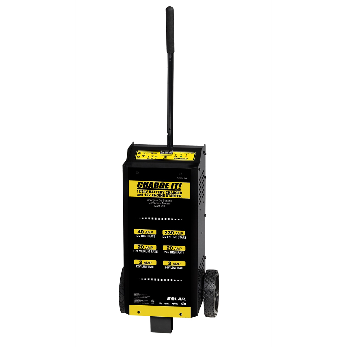 Clore Automotive CHARGE IT! 4745 12/24V Wheel Battery Charger; 40/20/2/230A