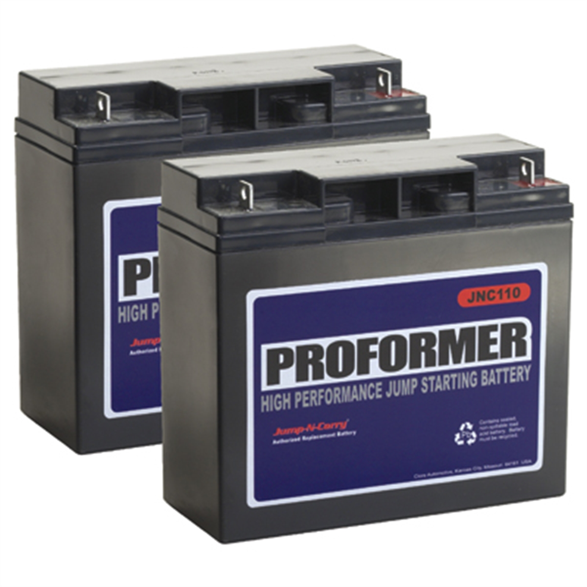 Clore Automotive Jump-N-Carry JNC110 Clore Proformer - Replacement Battery for JNC1224 (2 Batteries)