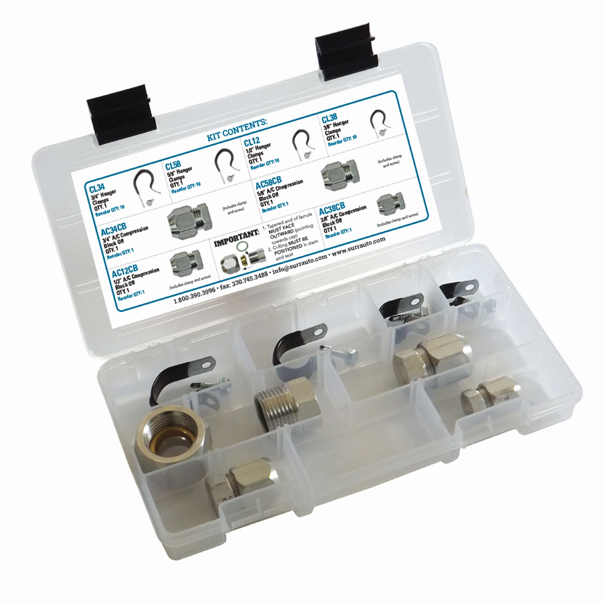 S.U.R.&R. A/C Compression Block Off Kit