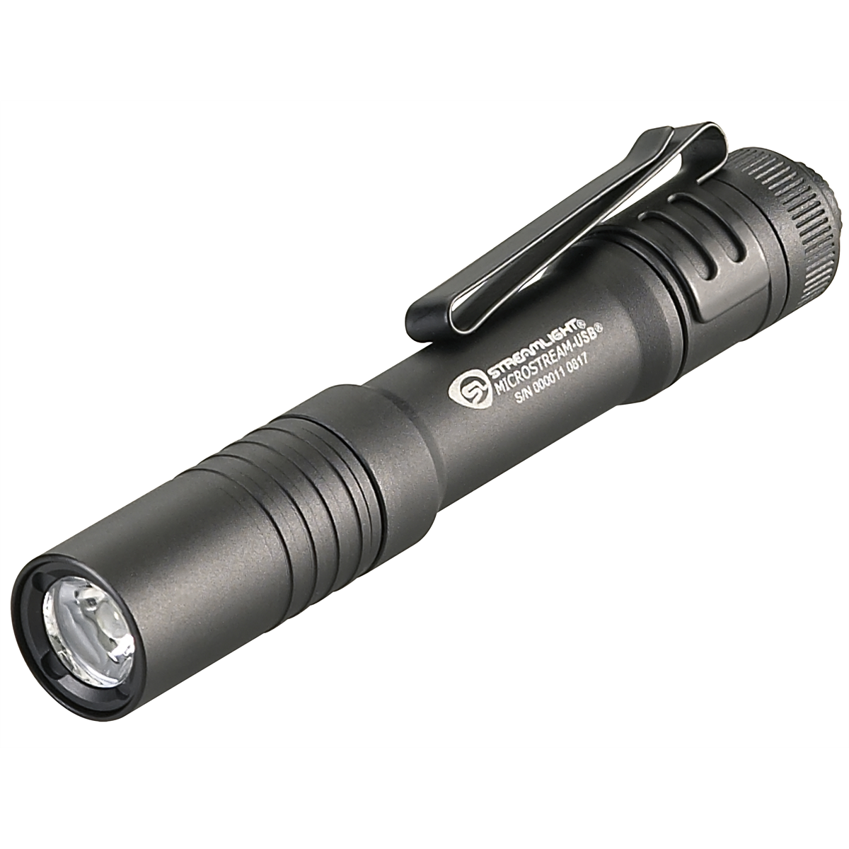 Streamlight 250 Lumen MicroStream USB Penlight - Includes Micro-USB cord and lanyard - Box - Black