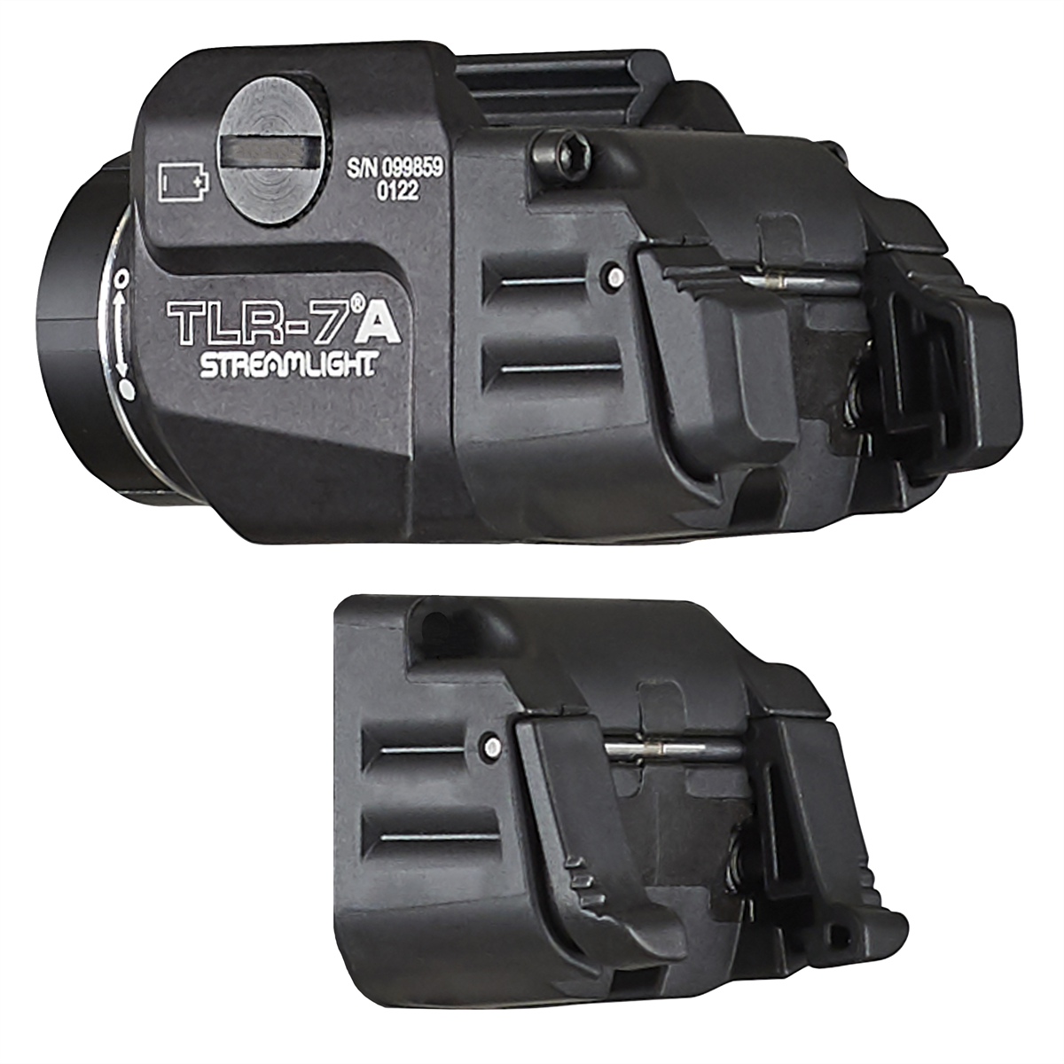 Streamlight TLR-7 X Compact Tactical Weapon Light with High and Low Paddle Switches - Black
