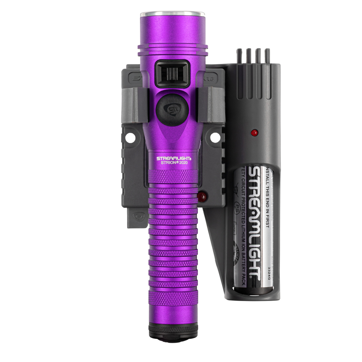 Streamlight 1200 Lumen Strion 2020 Flashlight - 120V/100VAC/12V DC PiggyBack - Purple