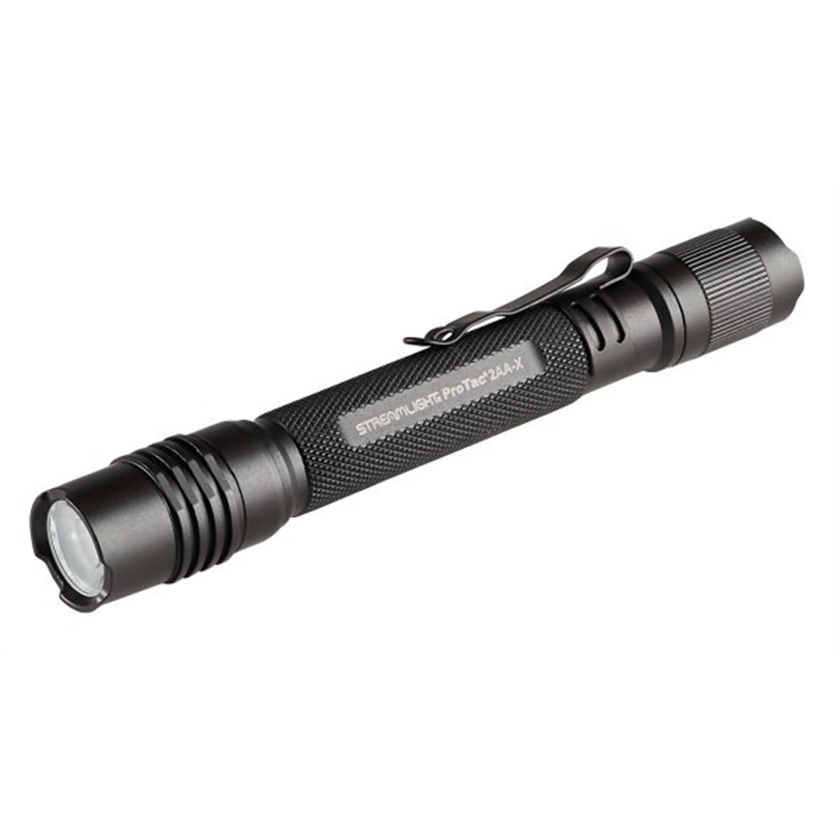 Streamlight 550 Lumen ProTac 2AA-X USB Flashlight &hyphen; Includes holster, rechargeable lithium polymer battery pack, and USB-C cord - Black