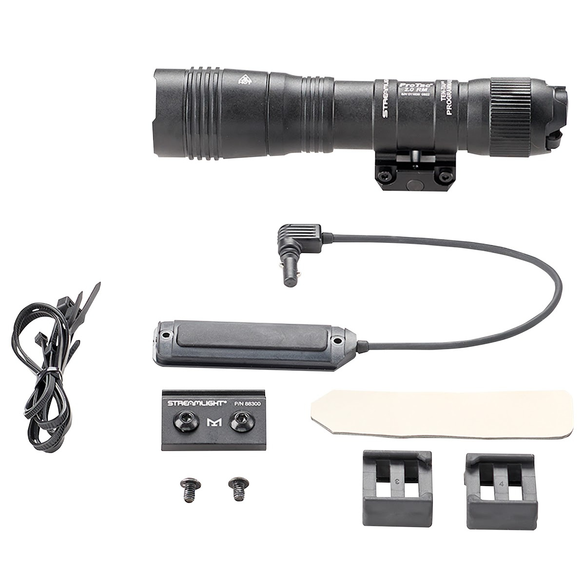 Streamlight ProTac 2.0 High Lumen Rechargeable Flashlight and Rail Mount System - Black