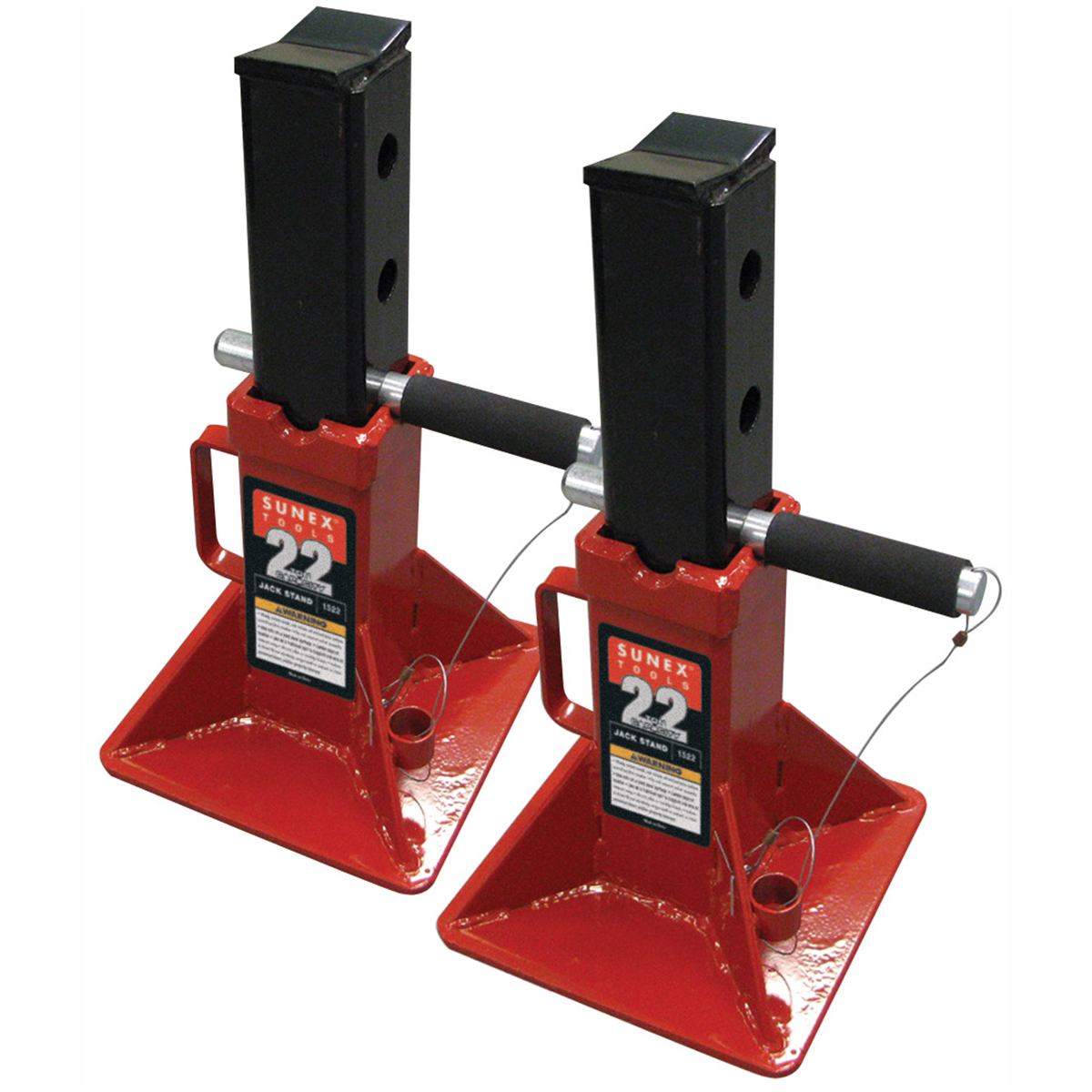 SUNEX 22-Ton Pin Type Jack Stands (Pair)