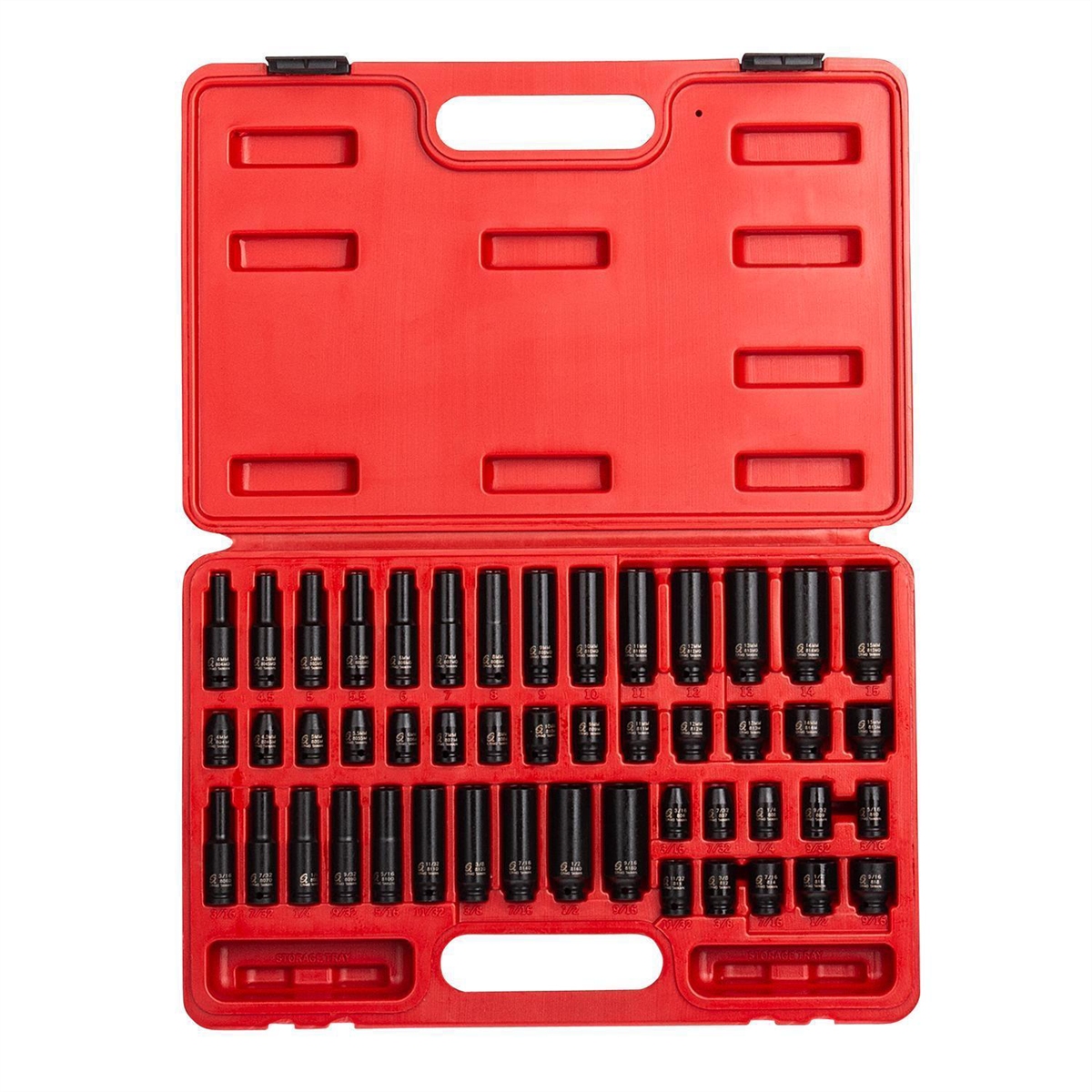 SUNEX 48-Piece 1/4 in. Drive, Impact Socket