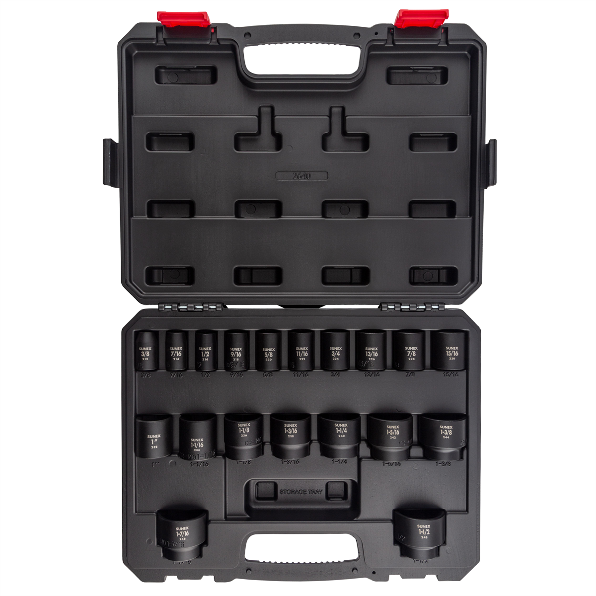 SUNEX 19-Piece 1/2 in. Drive Fractional SAE