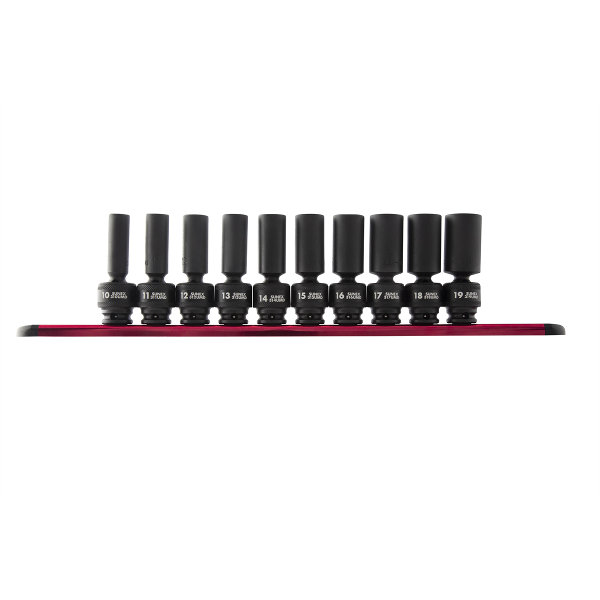 SUNEX 3/8" Drive 10 Piece Metric Deep Universal Impact S