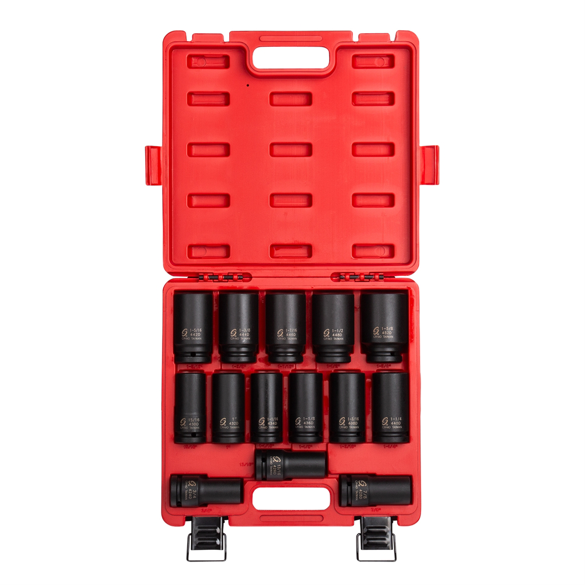 SUNEX 14 Pc. 3/4" Drive Deep SAE Impact Socket Set