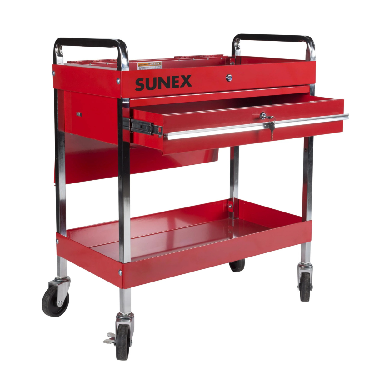 SUNEX Service Cart w/ Locking Top and-Drawe