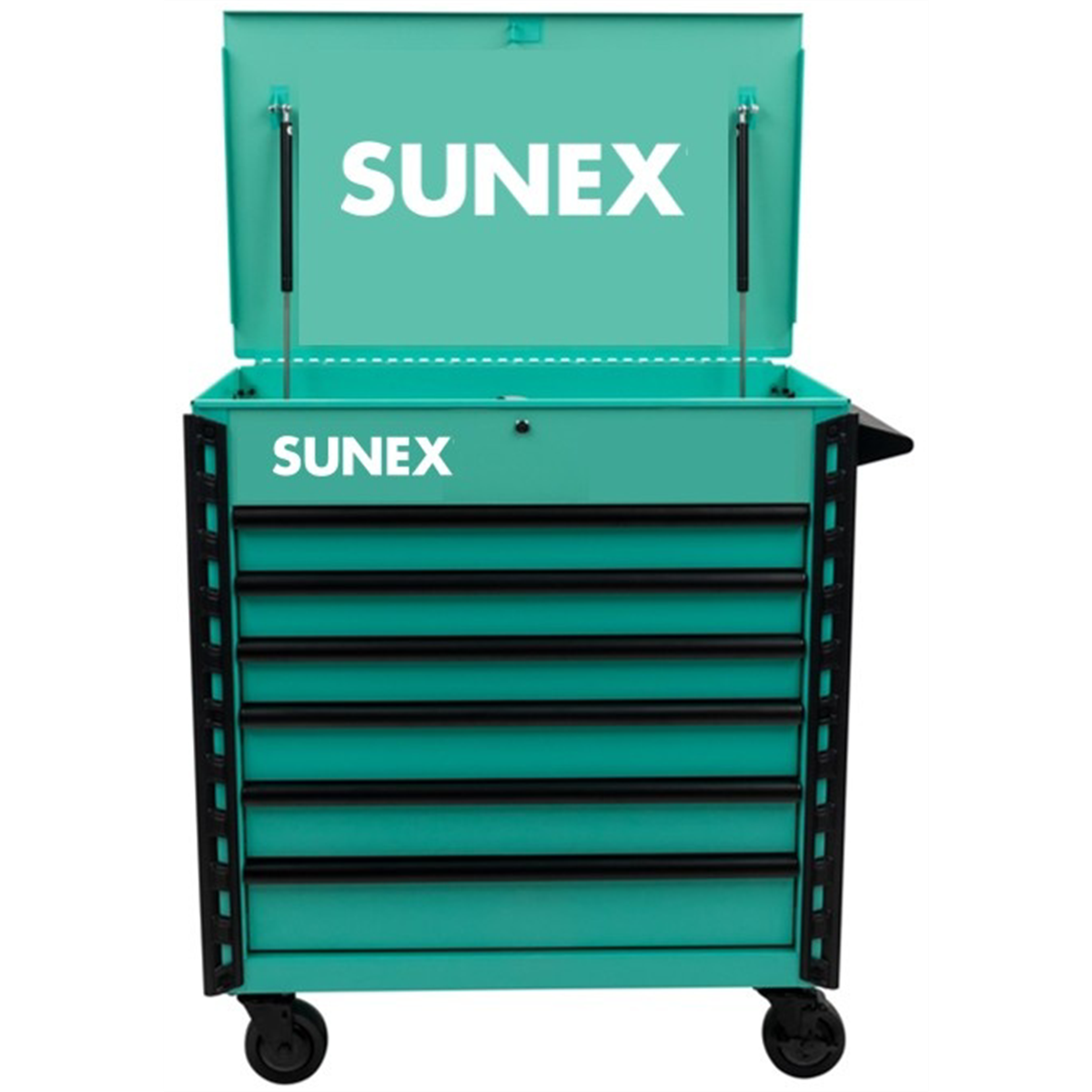 SUNEX TOOLS 34-inch 6 DRAWER PREMIUM SERVICE CART - TEAL