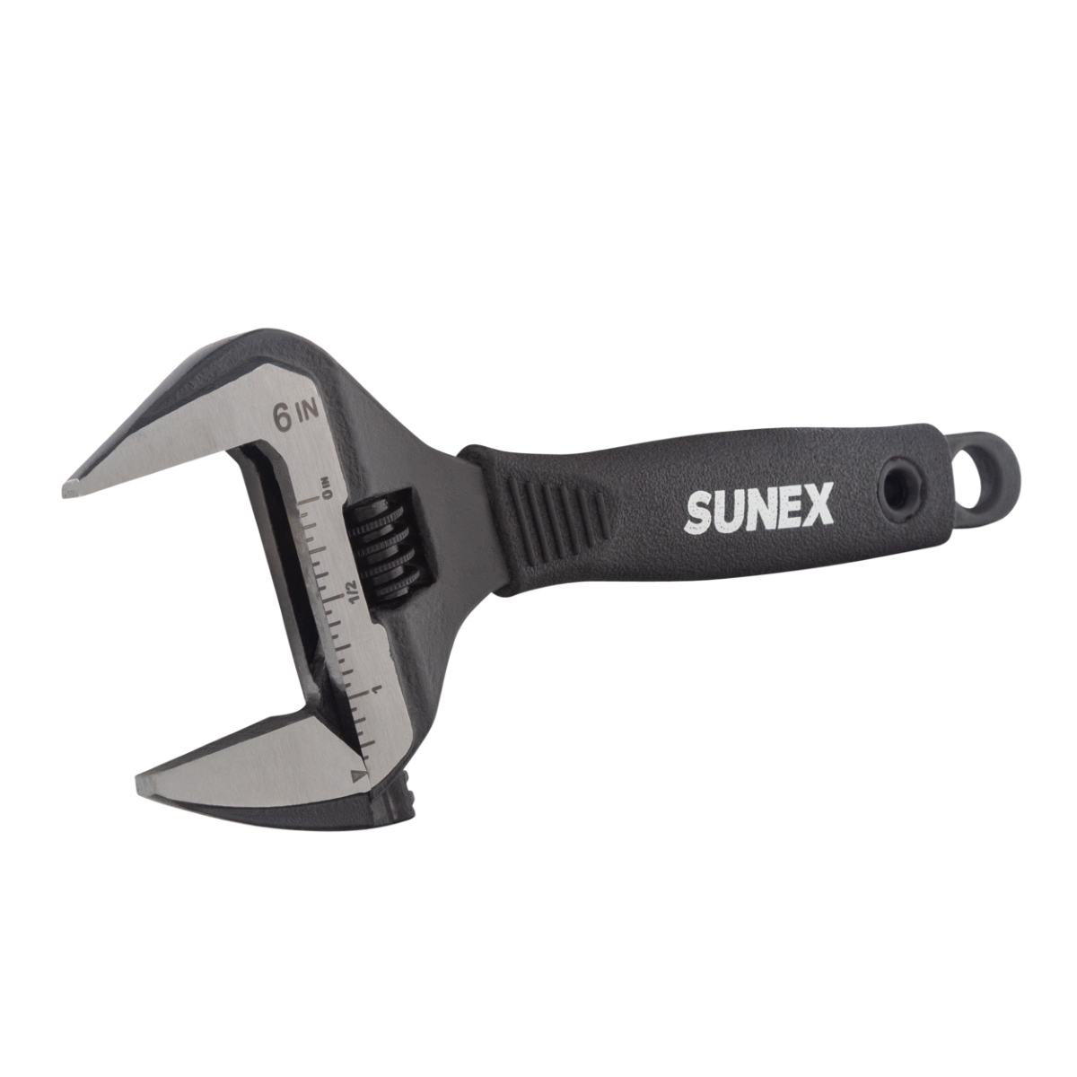 SUNEX 6 Inch Wide Jaw Adjustable Wrench 1-5/16 Inch (34mm)