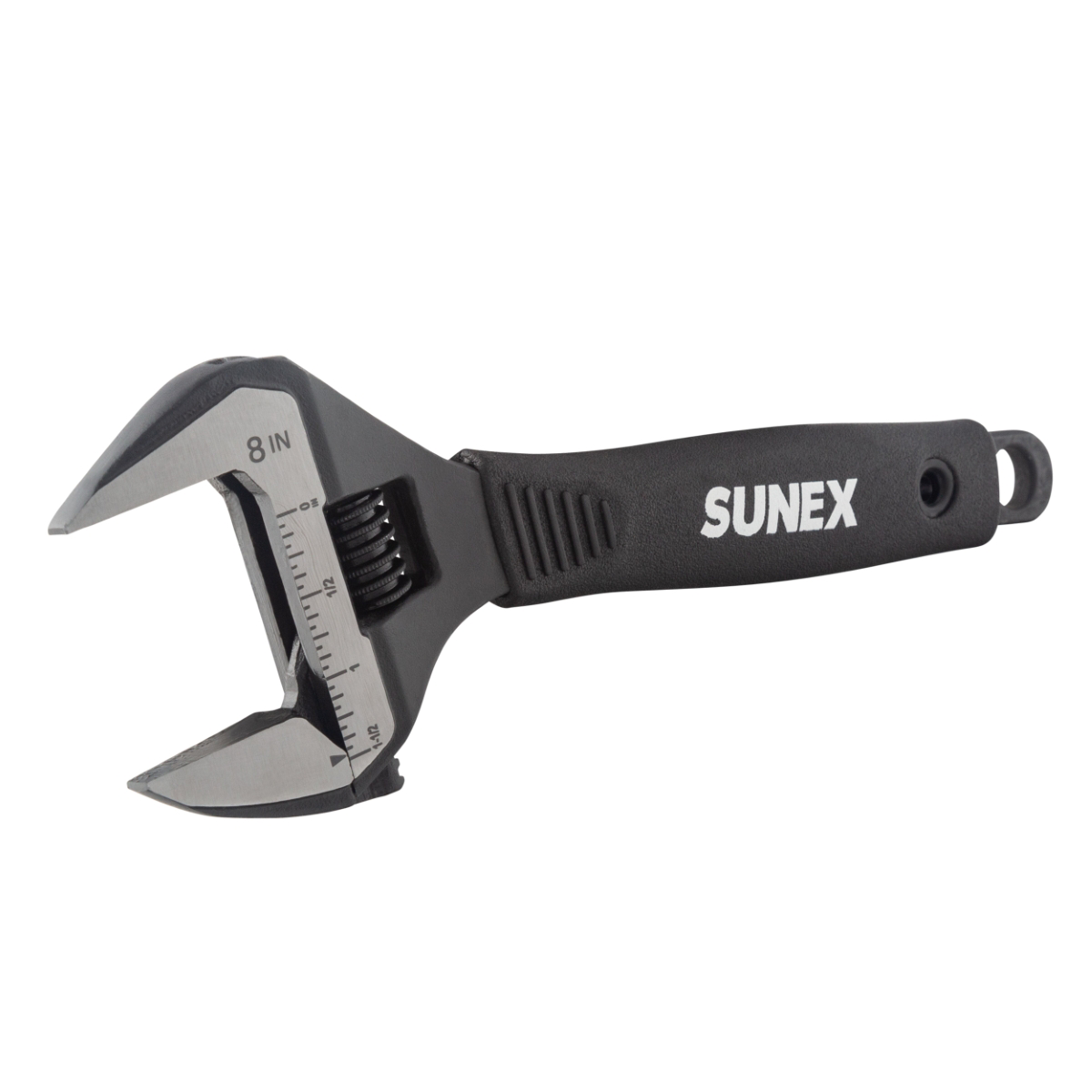 SUNEX 8-Inch Wide Jaw Adjustable Wrench - 1-1/2 Inch (38 mm)