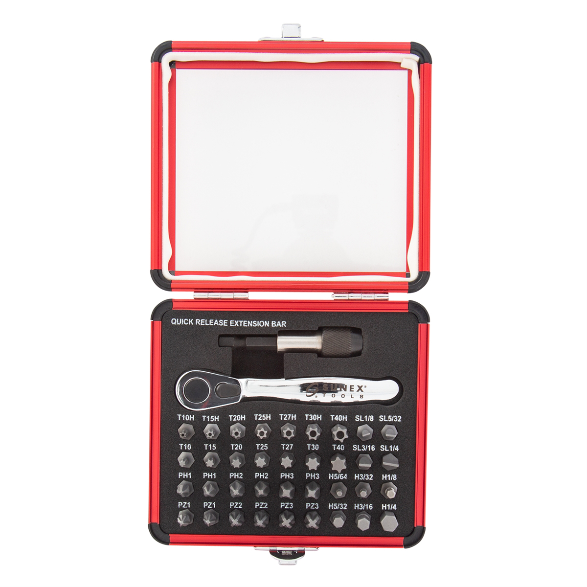 SUNEX 38 pc. Mini Ratchet and Bit Set