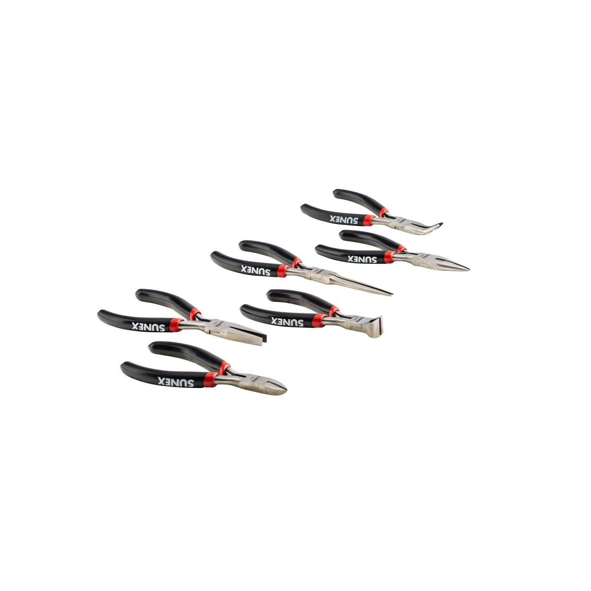 SUNEX 6 Piece Mini Pliers Set in Storage Tray