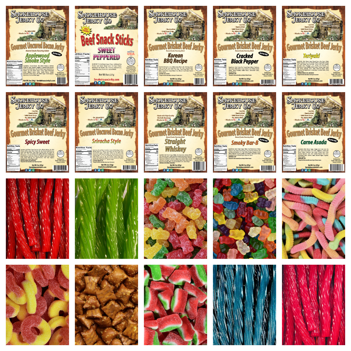 Tender Heifer Snack Co. Variety Best Sellers Pack - 20 Varieties