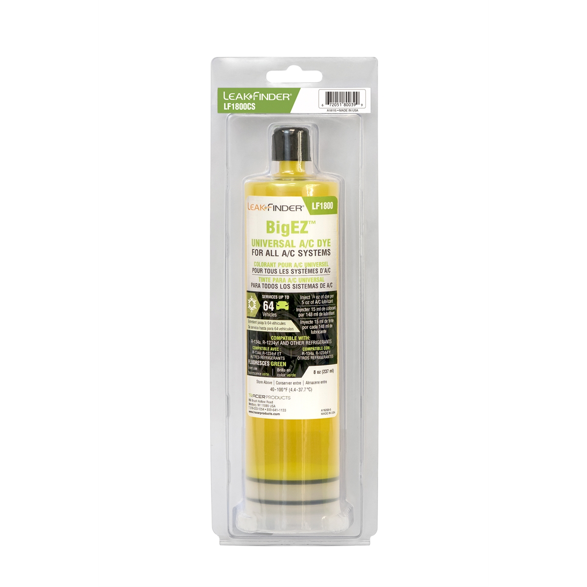 Tracer Products 1EA 8-oz (237 ml) Universal BigEZ A/C dye