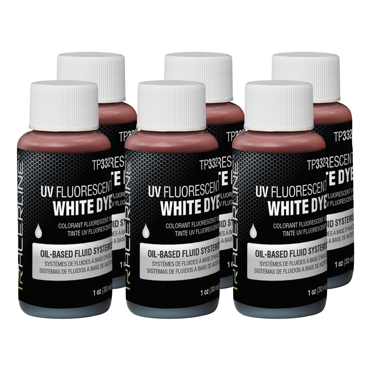 Tracer Products 1 oz bottles of multi-colored fluid dye 6 Pack