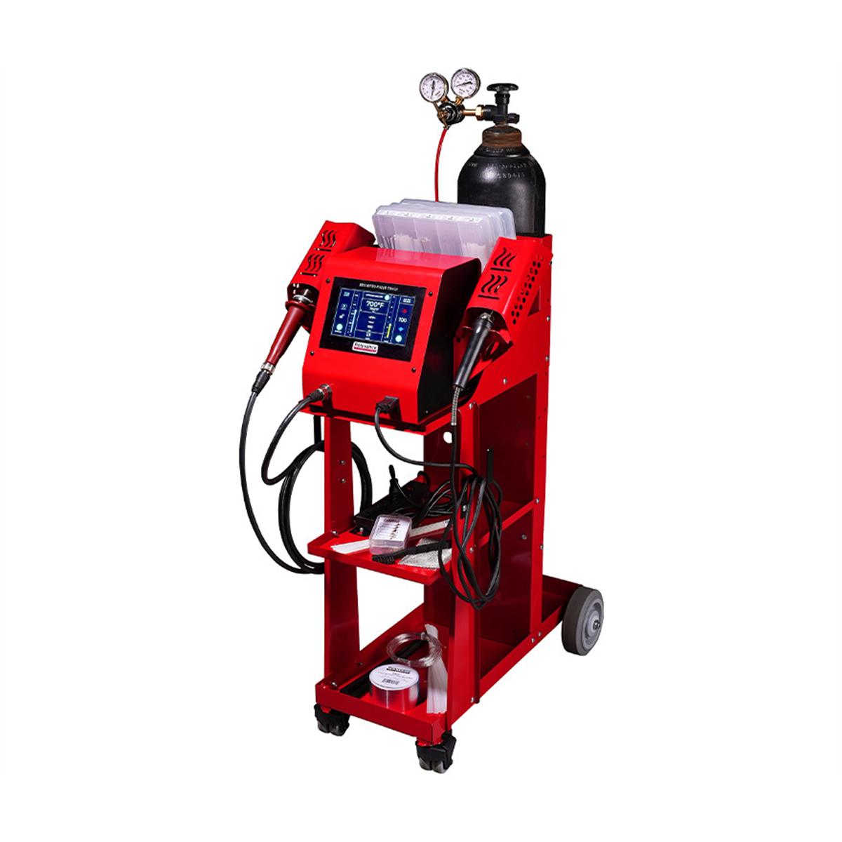 Polyvance Nitro-Fuzer Touch Dual Gas Plastic Welder with Cart