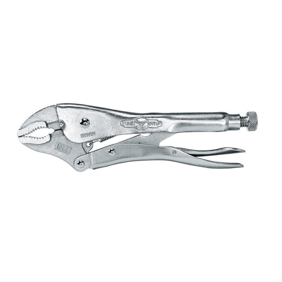 Vise Grip 10WR - 10 Inch Curved Jaw with Wire Cutter Locking Pliers