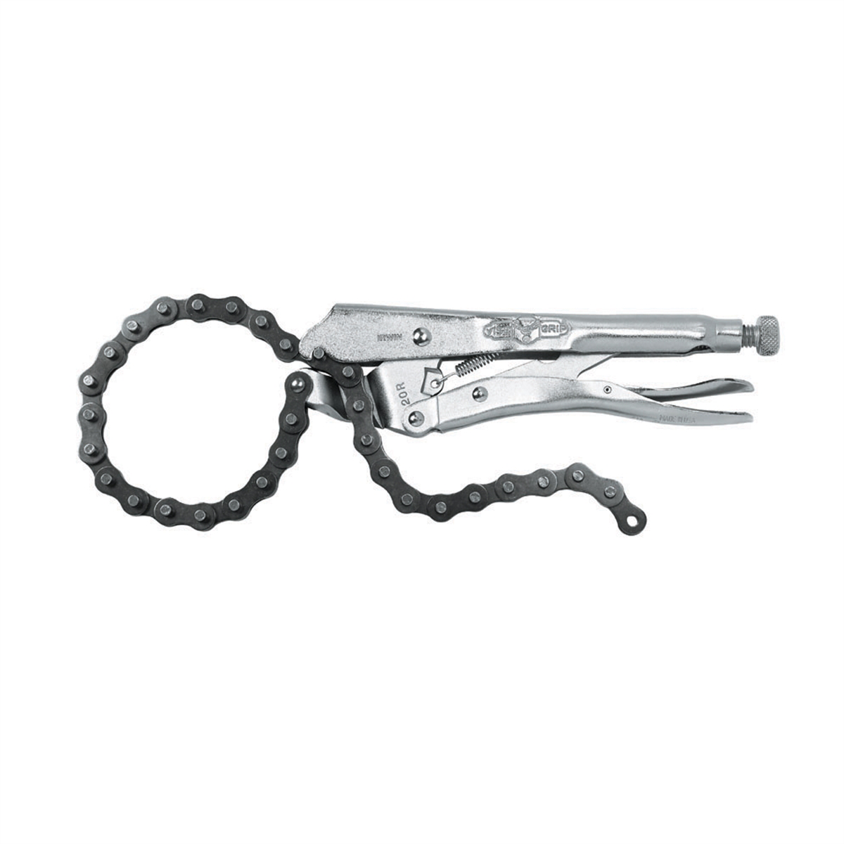 Vise Grip 20R - 9 Inch Fixed Pads Chain Wrench Chain Jaws Locking Clamp