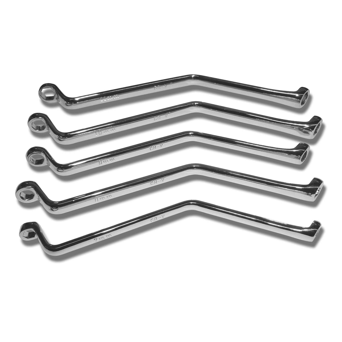 VIM Tools 5 Piece Brake Bleeder Wrench Set, 7 mm, 8 mm, 9 mm, 10 mm, & 11 mm