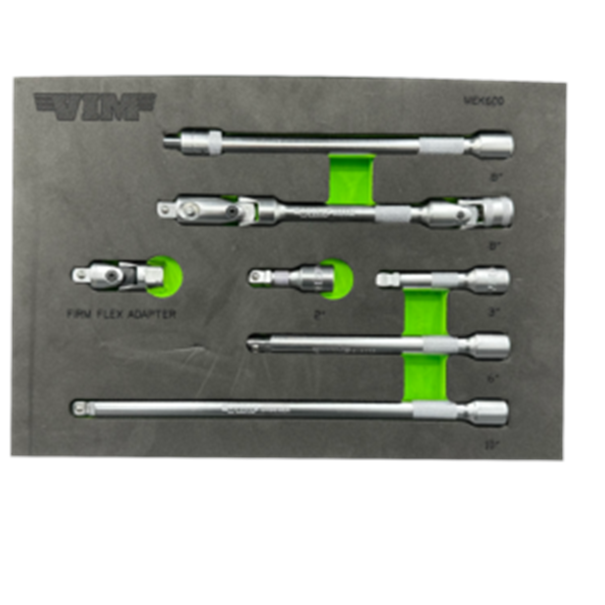 VIM Tools 7 Piece 3/8 Inch Drive Master Extension Kit