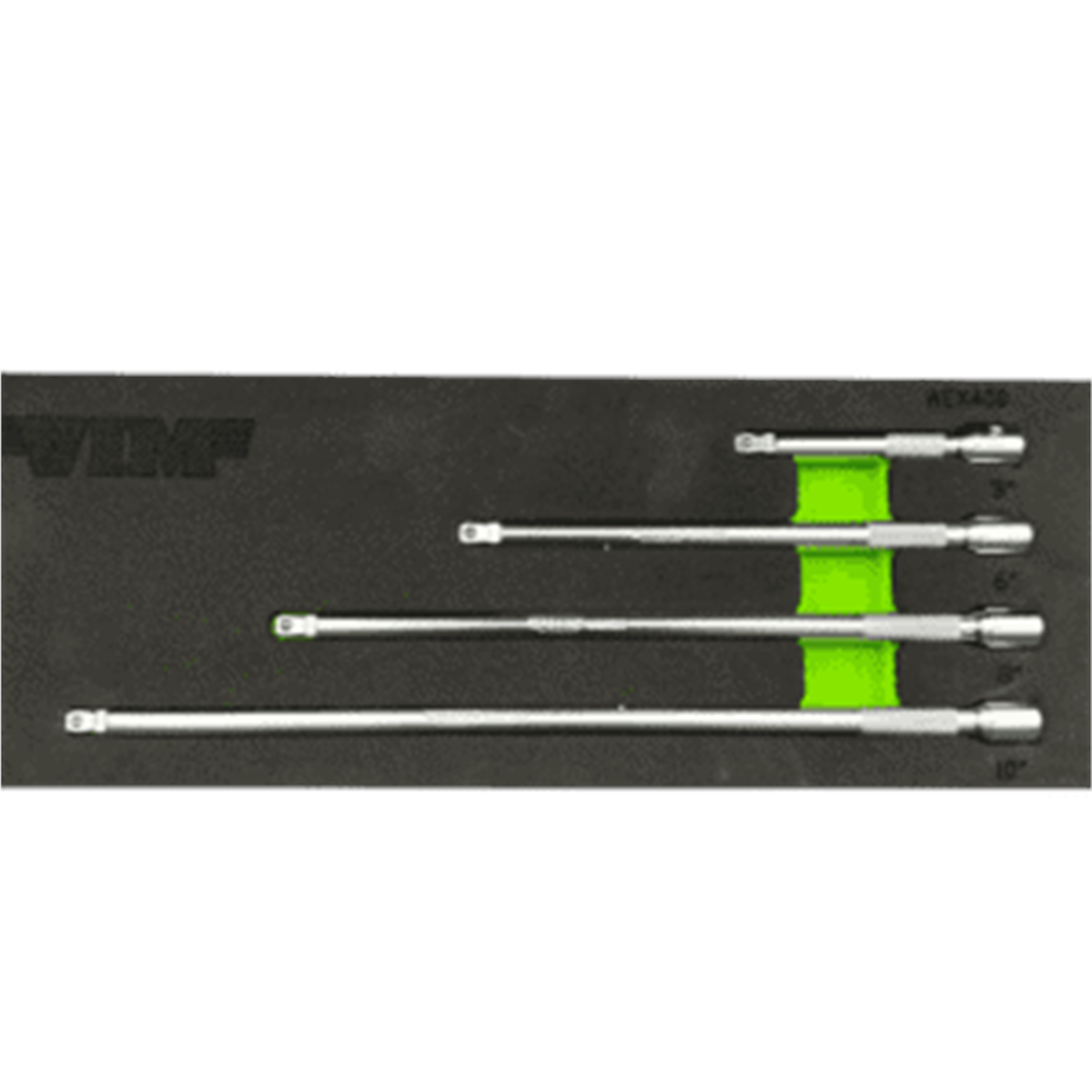 VIM Tools 4 Piece 1/4 Inch Drive Wobble Extension Set