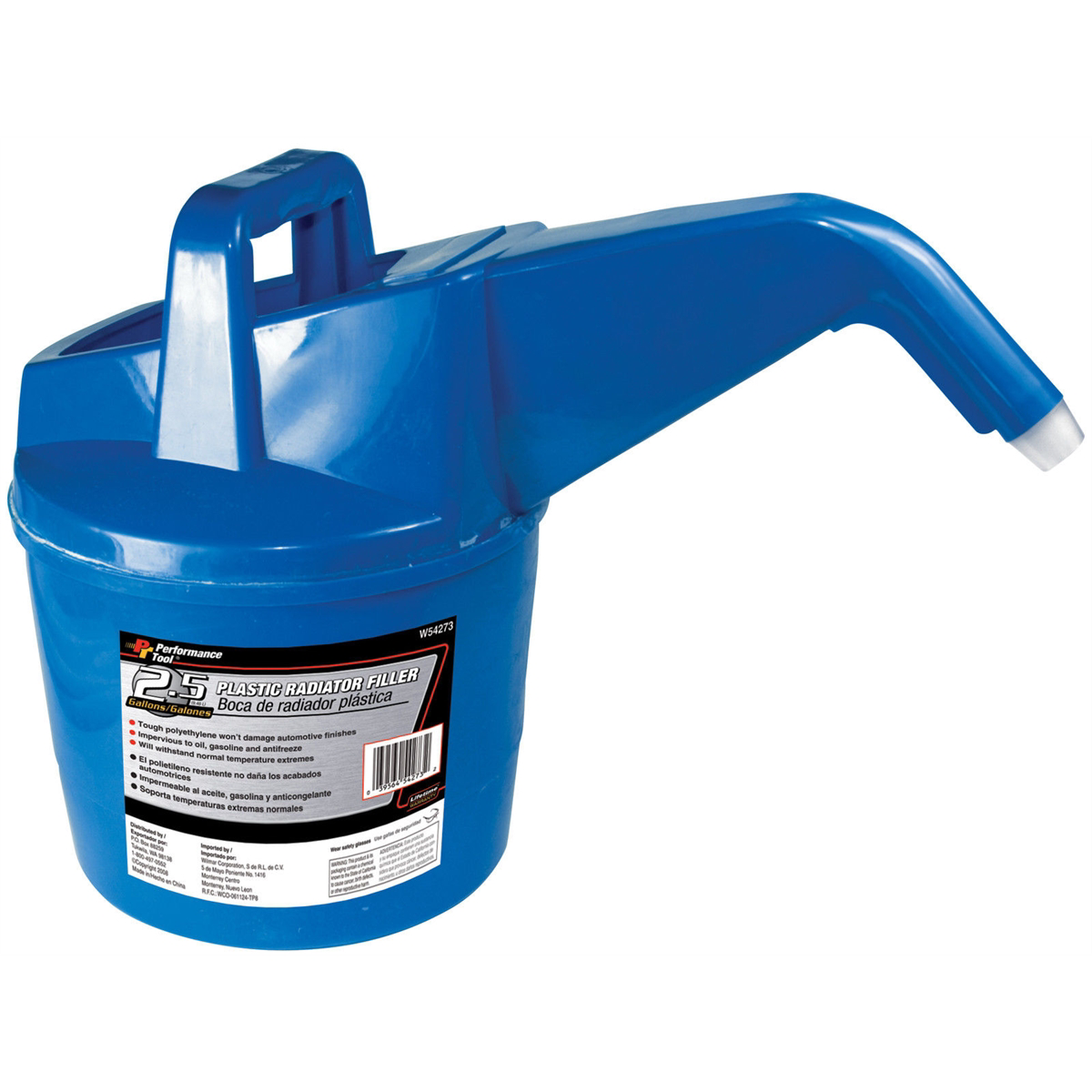 Wilmar Corp. / Performance Tool 2-1/2GAL PLASTIC RADIATOR FILLER