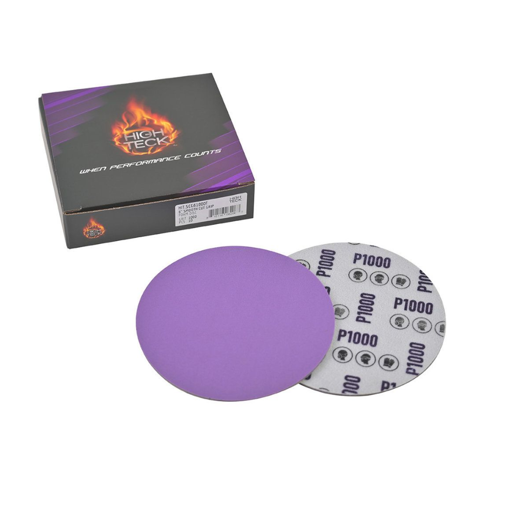 High Teck SCG 6" 1000 Grit Smooth Cut Foam Sanding Disc | 10 pk